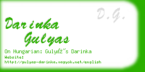 darinka gulyas business card